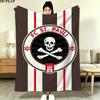 FC San Pauli Logo Print Flannel Blanket High Quality Warm Comfortable Cover for All Seasons Perfect for Gifts Home Decor
