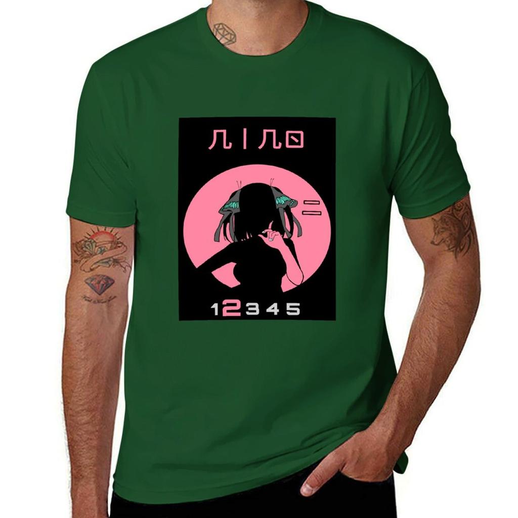 QUINTUPLET ANIME NAKANO NINO STYLE 25 TOUBON Classic Tshirt Blouse Boys Animal Print T Shirts for Men