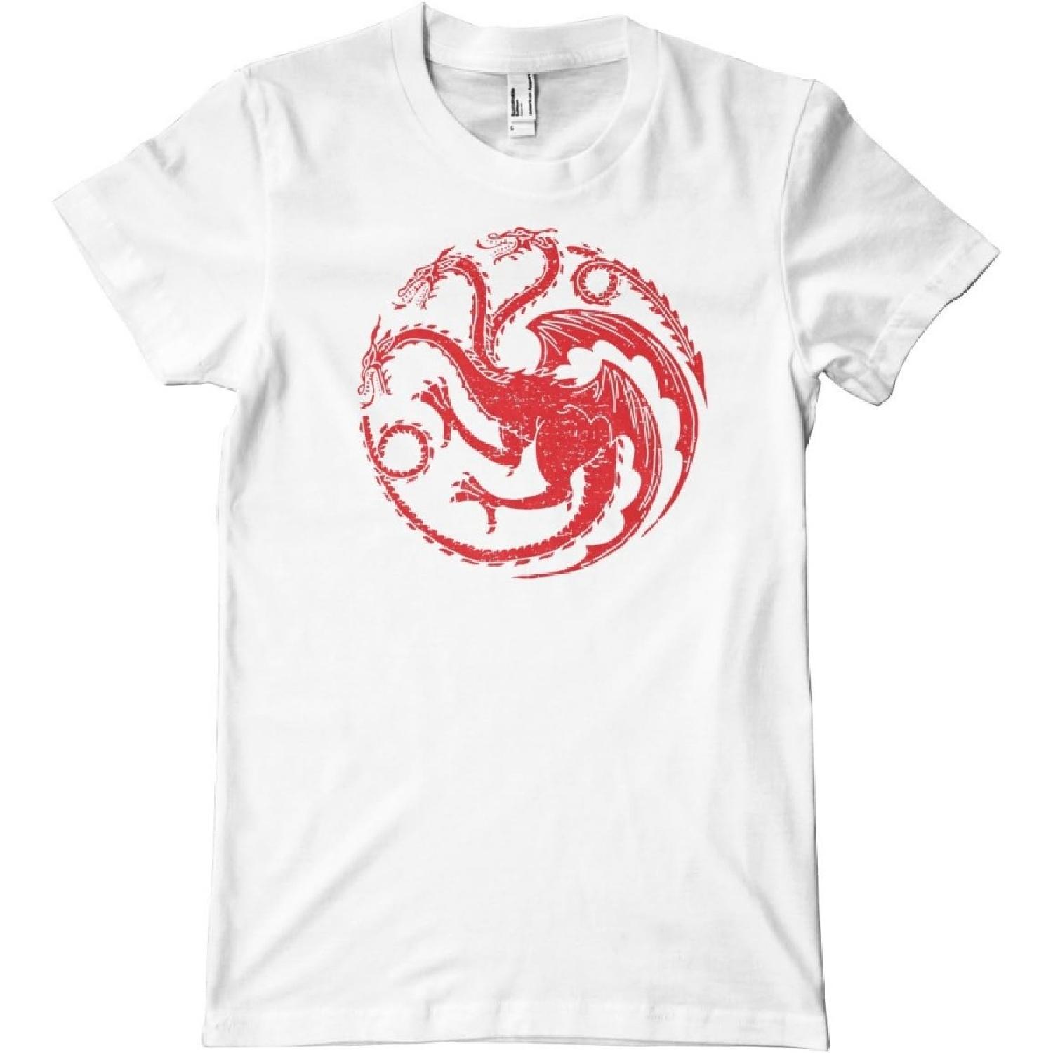 HiveTees Футболка Премиум с Гербом Таргариенов XXXXXL белый