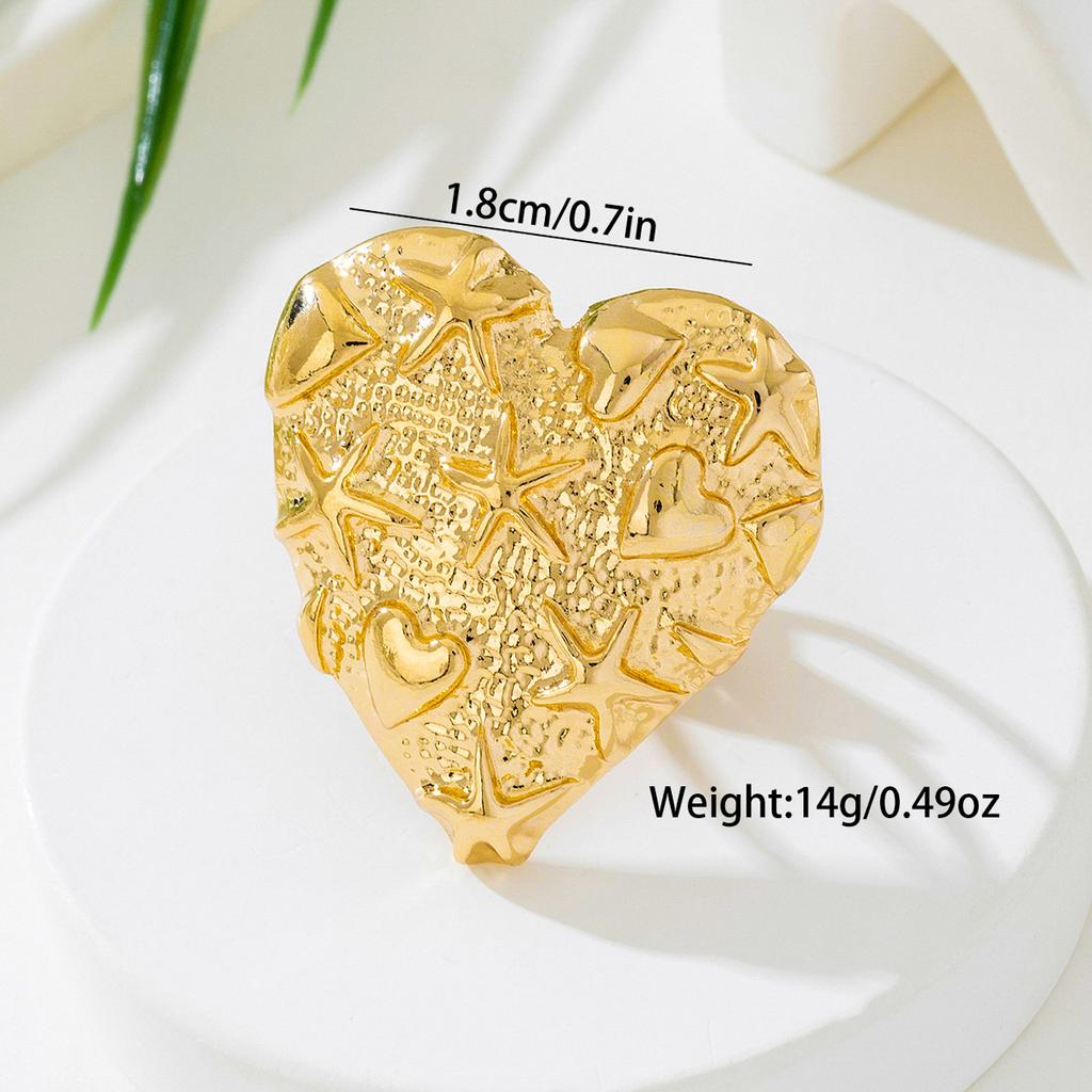Fashionable Exaggerated Heart-shaped Women's Ring