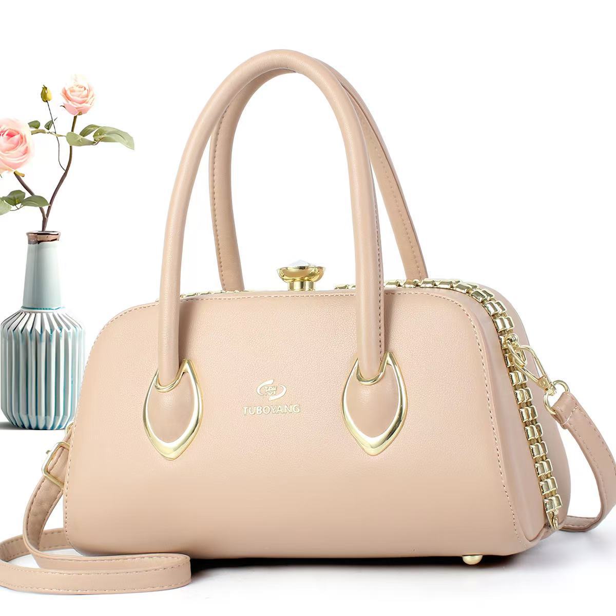 

Корейская версия нового модного тренда дикой сумки через плечо высокого уровня - Женская мягкая прочная вместительная сумка для通勤