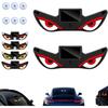 2pcs Solar Demon Eye LED Car Window Light, Wireless No Drill, Waterproof, Animated Devil LED Eyes Light for Car Windshield