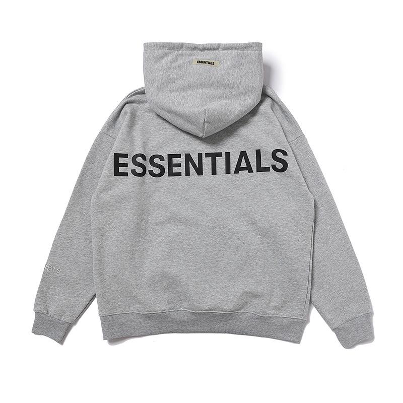 Giacca con cappuccio riflettente unisex FOG Essentials - Felpa sottile in spugna con doppia cucitura