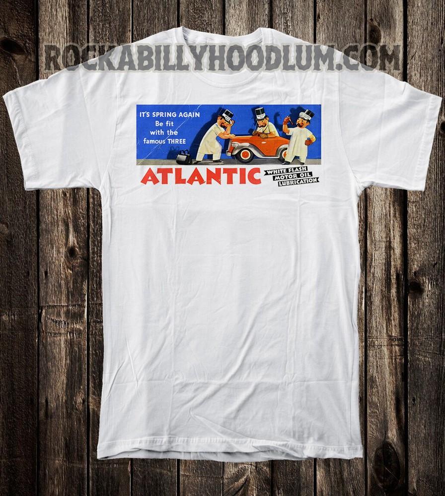 Retro Hot Rod Tee T Shirt Drag Race Racing Speed Shop Atlantic Motor Oil Unisex T-Shirt M