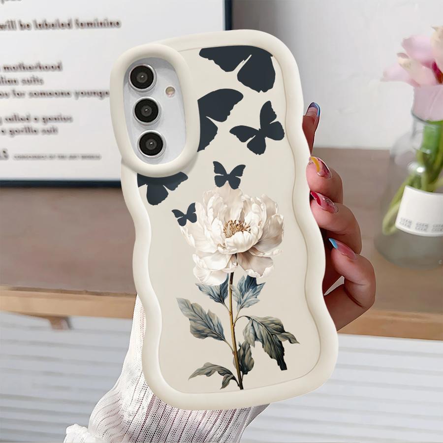 Butterfly Flower Soft Phone Cover Case for Samsung Galaxy A15 A16 A21s A12 A13 A52 A14 A11 A53 A33 A22 A05 A23 A04 A06 A03