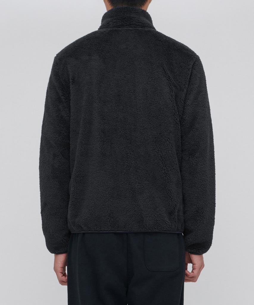 Musinsa Standard Shaggy Fleece Zip-Up Jacket [Black]