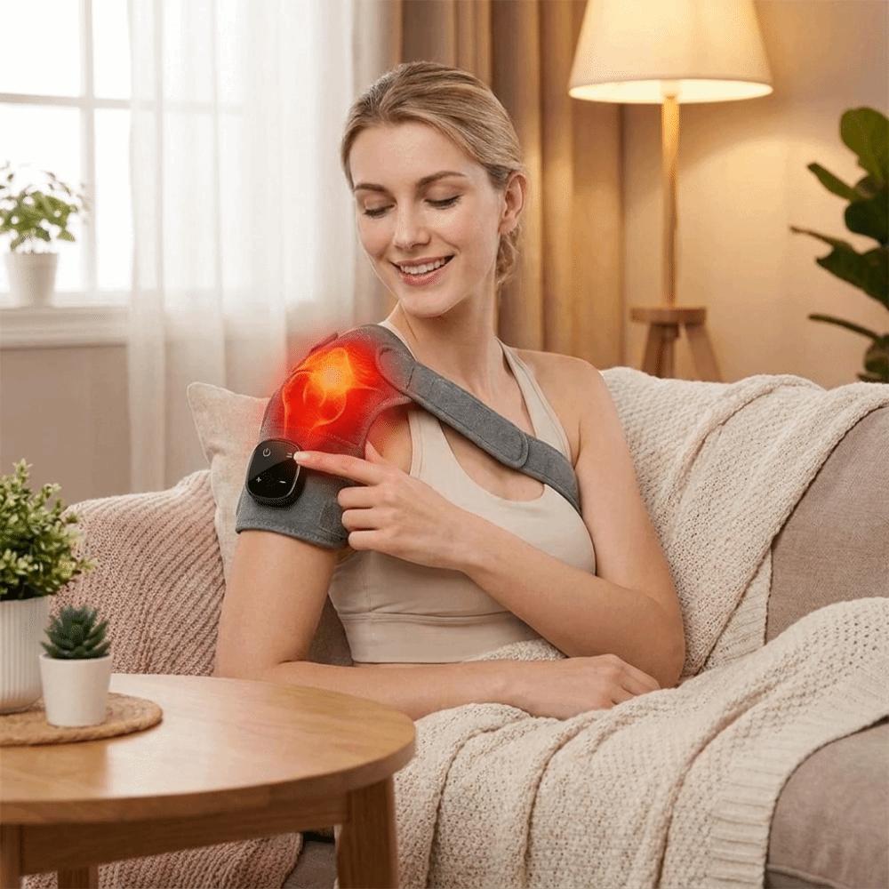 Support Belt Electric Shoulder Massager Heated Shoulder Brace Shoulder Elbow Knee Care