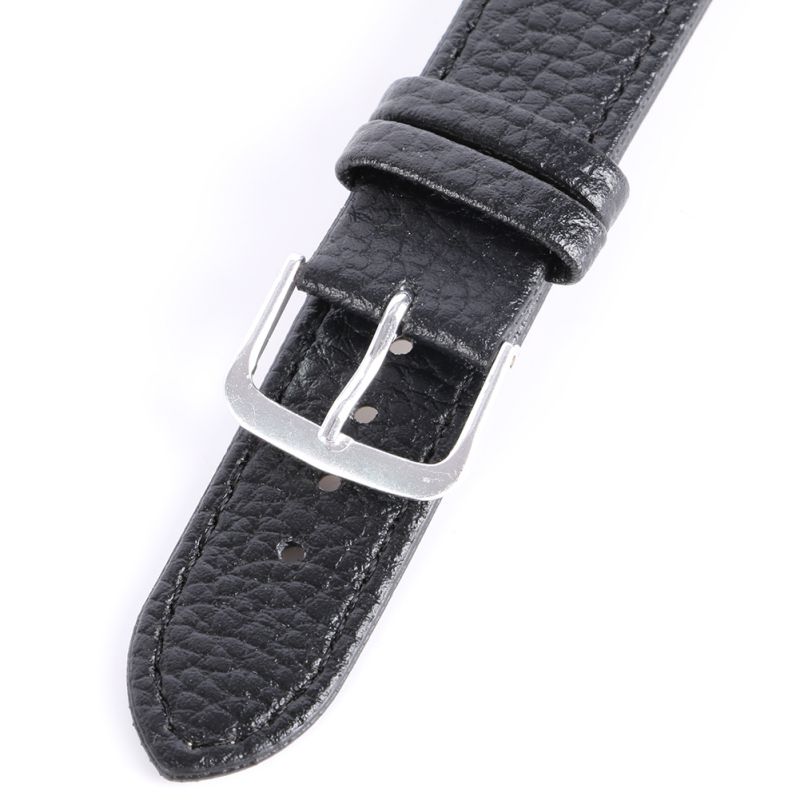Lychee Pattern PU Leather Watch Strap