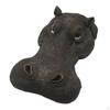 Creative Floating Hippo Head Decoy Pool Floater Ornaments Animals Statue for Water Crafts