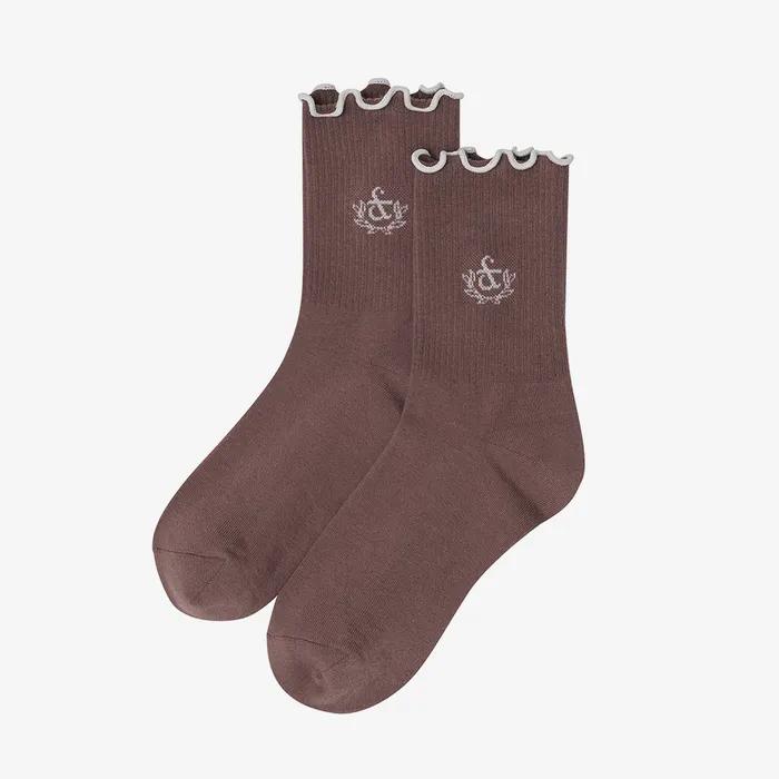 Color line point socks