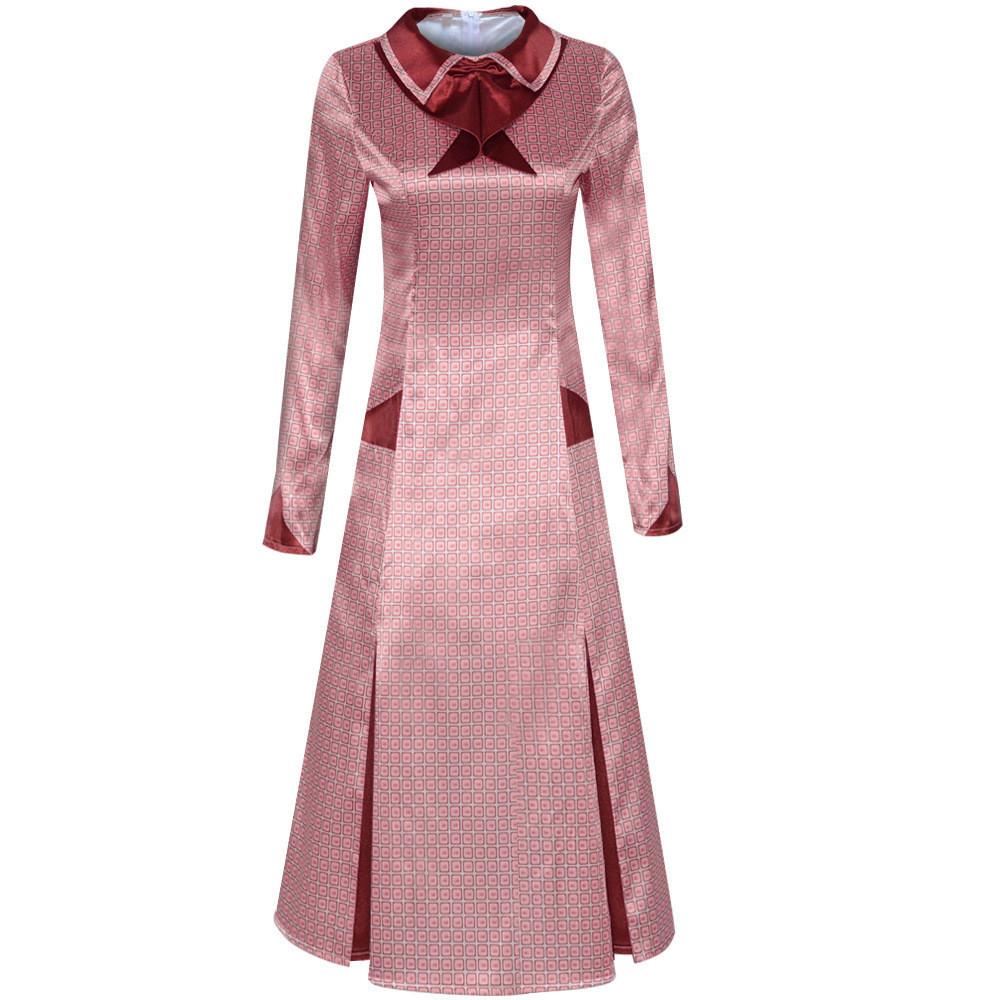 Costume Cosplay Dolores Umbridge a Tema Halloween Pesca Leslie Role Play Anime