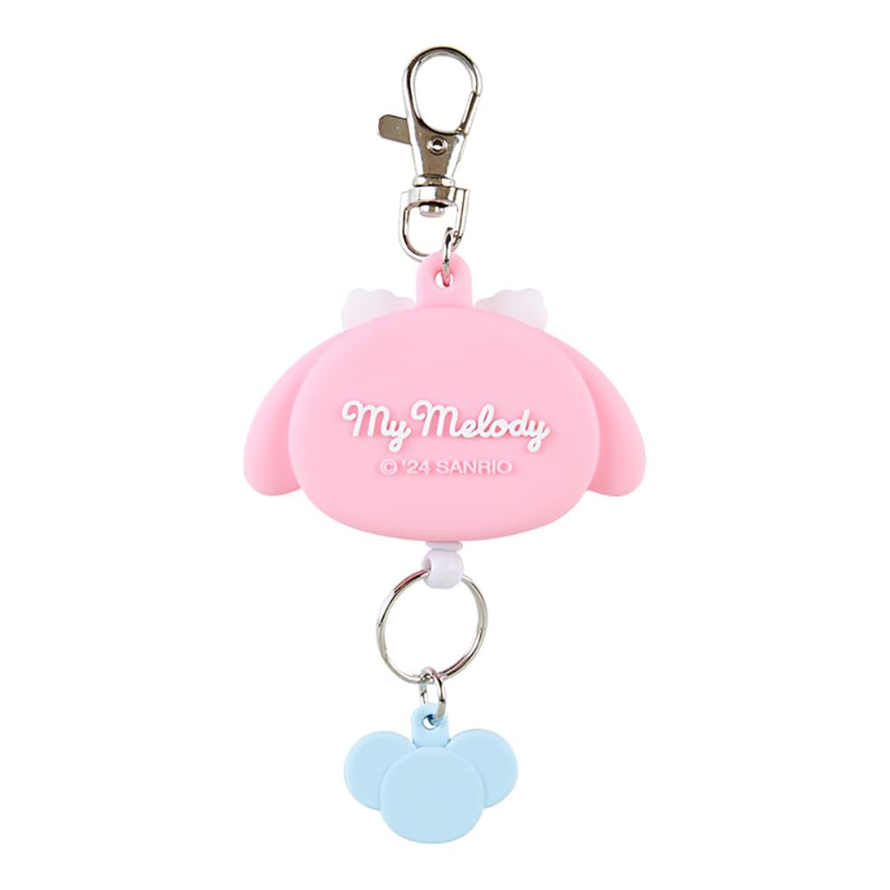 Sanrio Face-shaped Reel Keychain My Melody Key Mascot My Melody-chan My Melody 13.4 X 6.5 X 1.8cm Character 168653