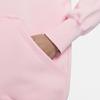 Nike Tek Renk Kalp Logolu Kapüşonlu Sweatshirt Kadın Pembe FD9932-690