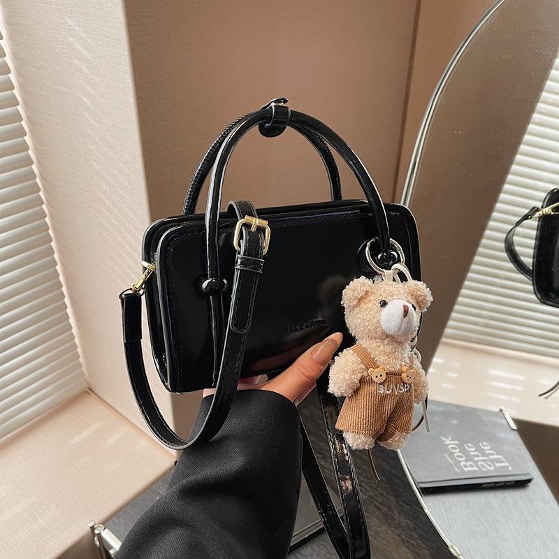 Bolsa Pequena Feminina Nova Casual Versátil Bolsa Mensageiro Moda Portátil Bolsa Pequena Quadrada