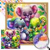5D DIY Full Round Drill Partial AB Diamond Painting Animal Kit Home Decoration
