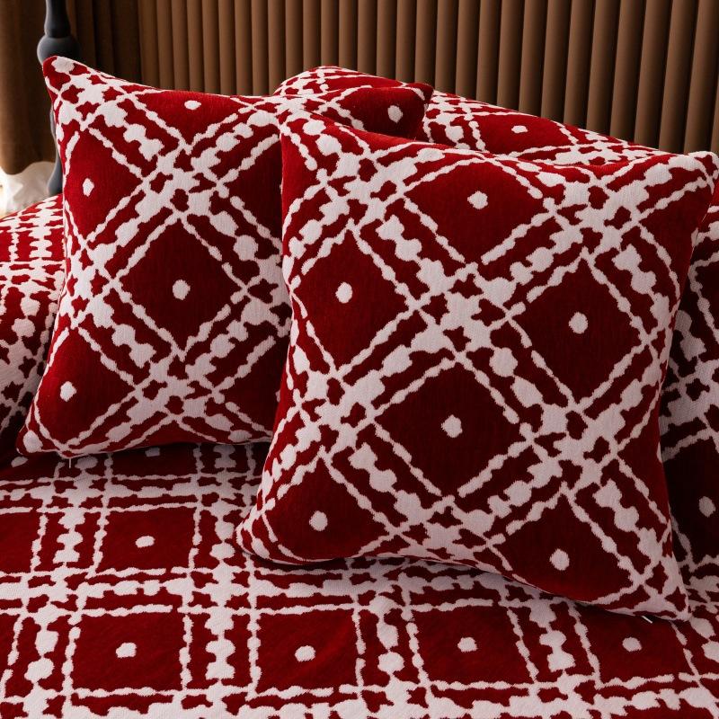 Vintage Thicken Chenille Sofa Cover Sofa Blanket Simple Cushion Ins Wind Sand Hair Towel Fashion Lunch Blanket Sofa Towel