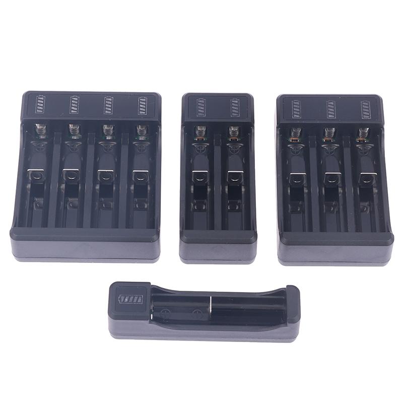 18650/14500 Fast Charger With Type Cable 4.2V Lithium Battery 4 Slot Strong Light Flashlight Intelligent Charger