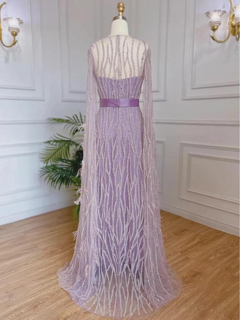 Elegant Cross-Border European-American Long Evening Dress for Banquets and Performances