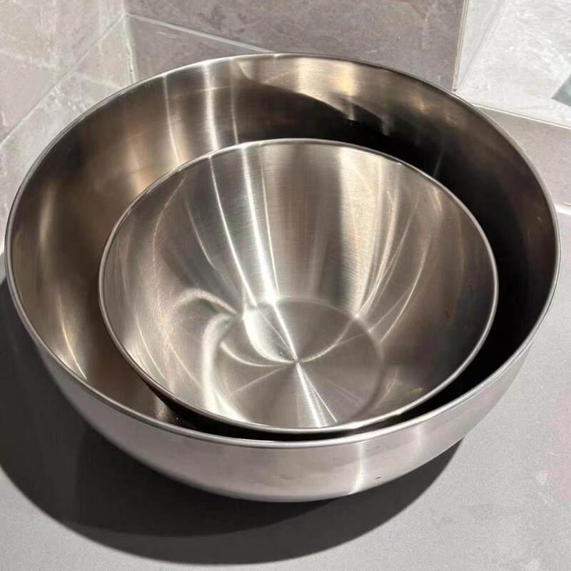 ZISIZ Food-Grade Thickened Enamel Salad Bowl