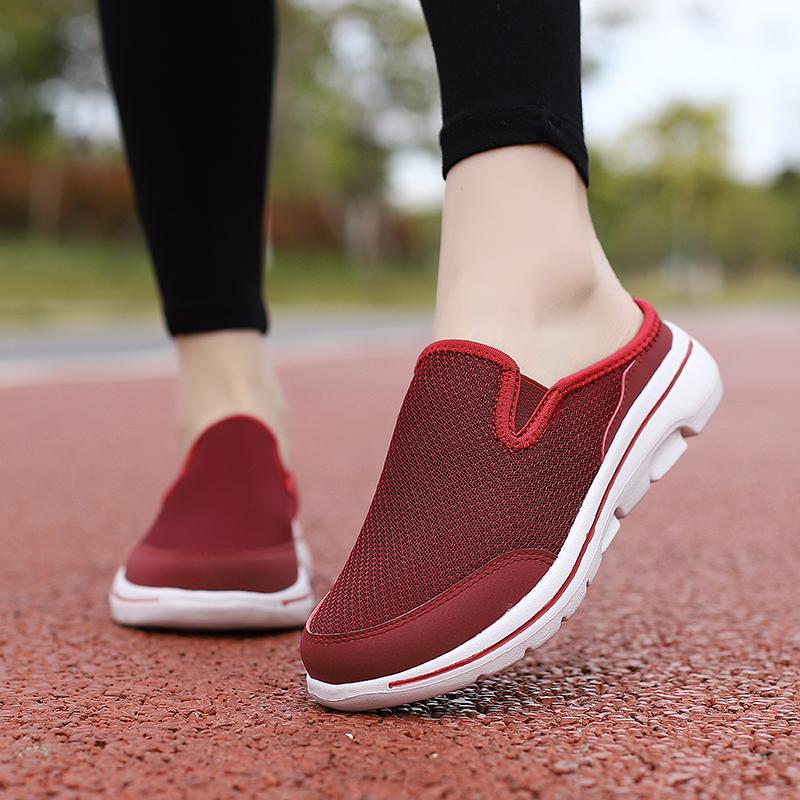 Herr Casual Tofflor Nät Andningsbara Platta Tofflor Sommar Par Skor Stor Storlek Loafers Mode Skor Herr Casual Sneakers