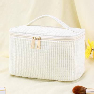 Neuer Stil Große Kapazität Cord Korduroy Kosmetik- und Reisetasche