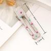 6cm Colored Polka Dot Metal Hair Clip, Side/Duckbill/Straight Clip, Cloud-Style Bangs Clip, Handmade Hair Accessory