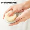 Bath Brush Flower Shape Soft Bristle Long Handle Non-Slip Grip Cleaning Brush Gentle Skin Cleaning SPA Bath Tool Bathroom Accessory