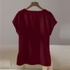 Womens Spring Tops Short Sleeve Side Tie Blouse Summer Shirts for Women Casual Loose Fit Womens Summer Shirts for Daily Wear