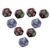 9PCS Polyhedral Dice Set Waterproof Plastic Lightweight Portable Table Gaming Dices for Travel