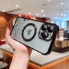 For iPhone 13 Pro Case Gradient Sparkle TPU Phone Cover Compatible with MagSafe
