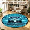Round Rug Custom NameAston Martin Pattern Non Slip Carpet Home Floor Decor