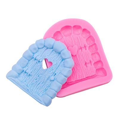DIY Stone Door Fairy Tale Door Cartoon Door Wooden Door Hut Silicone Mold Fondant Chocolate Mold