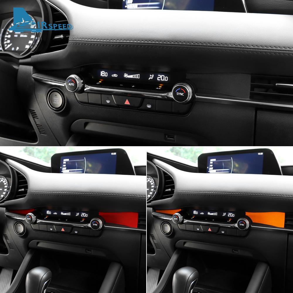 Top Suede Trim LHD RHD Sticker For Mazda 3 Axela BP M3 2019 2020 2025 2025 2025 2025 2025 Car Instrument Air Outlet Panel