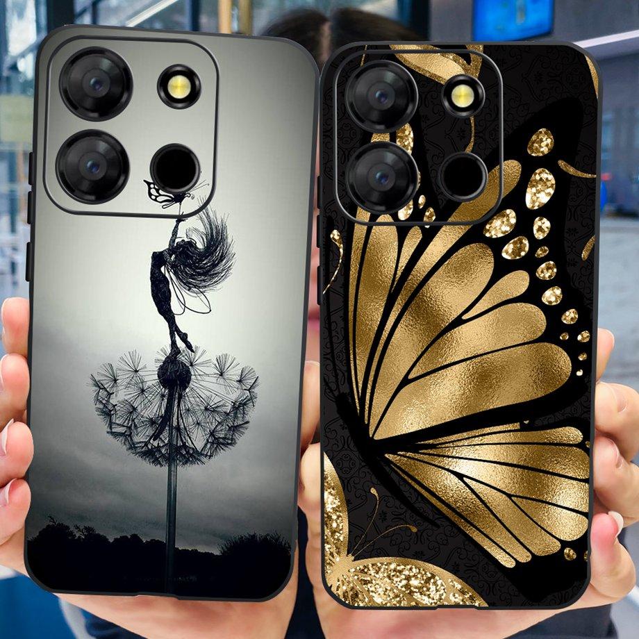 For Itel A60 A70 A27 A48 Phone Case Back Cover Matte Slim Soft TPU Silicone Bumper Child Fashion Cartoon Pattern Fundas ITELA60s