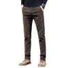 Men's Chenille Velvet Elastic Waist Casual Pants - Thick, Brushed Wool, Loose Fit for Autumn/Winter