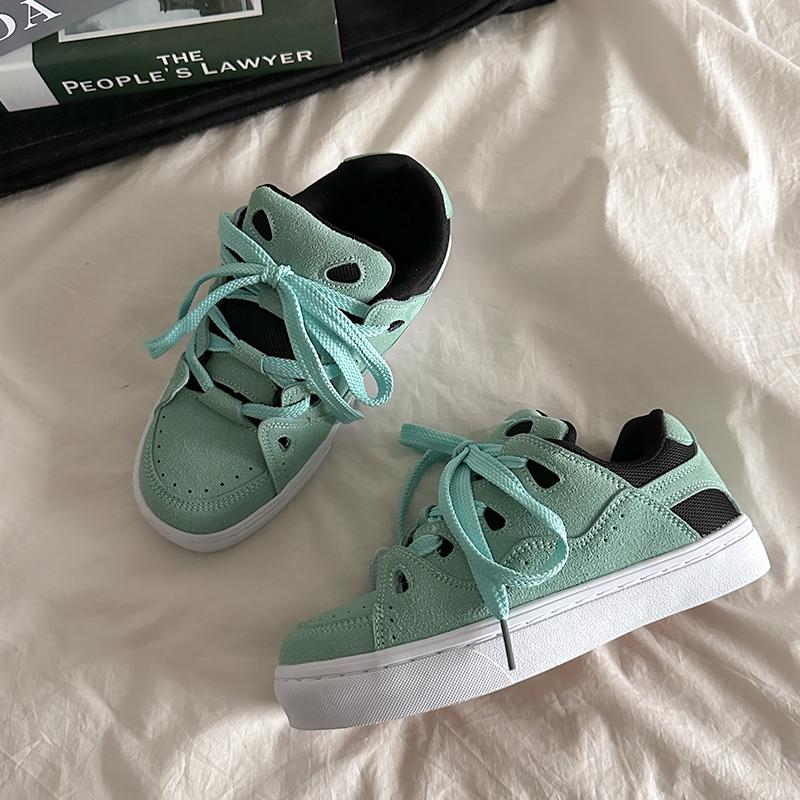 Chunky Sneakers for Kvinner Platform Semsket Kvinne Sportssneakers Damer Vulkaniserte Sko Sneakers Casual Damer Treningssko 2024 NY