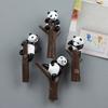 Panda Lying On The Tree Branch Creative Magnetic Buckle Refrigerator Magnet Suction Magnetic Sticker Home Decoration Po Wall