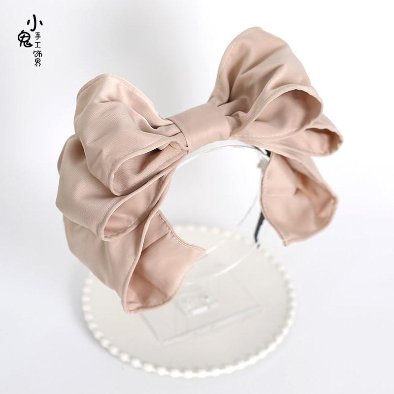 Japanese Doll Lolita Headband Lo Headgear Headbands for Women Satin Lolita Big Bow KC