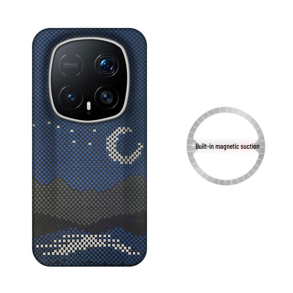 Kevlar Magnetic Phone Case for Honor Magic 8: Slim, Lightweight, Anti-Fingerprint Aramid Fiber Protection.