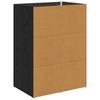 Sideboard in Black Oak Look 59 x 39 x 80 cm Particleboard