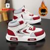 Boys' Winter High-Top Fleece-Lined Sneakers - Warm Cotton Sports Shoes