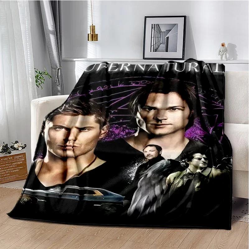 Supernatural join the hunt Throws Blanket Sofa Hiking Picnic Super Soft Quilt Fashion Bed Thermal Flannel Blanket birthday gift