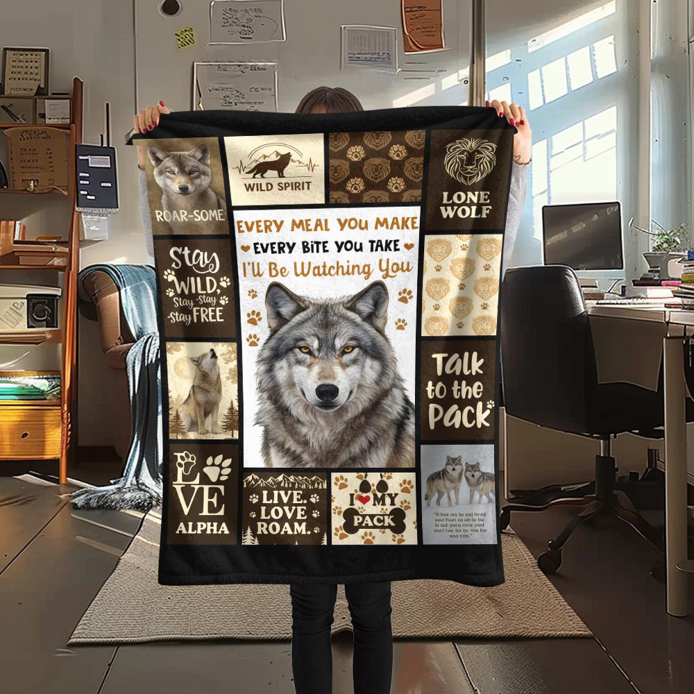 

kitten sloth lion wolf frame Print Flannel Blanket,High quality Comfortable for All Seasons,Home Decor,Warmth and Comfort,Perfect for Christmas Gifts 80cm x 120cm