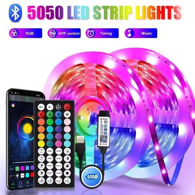 5050 5V Usb Rgb Led Tape 1-30M Self-Adhesive Color Changing Led Lights Strip Room Lighting I String Led Ribbon Tv Backlight
