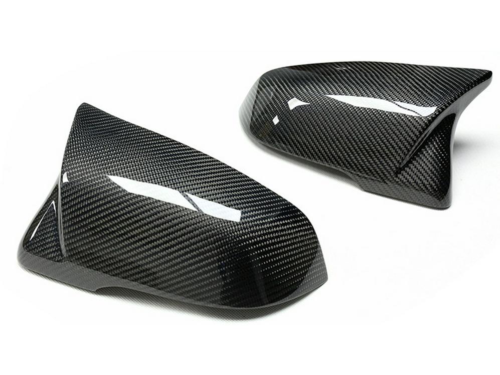 Carbon Fiber Rearview Mirror Shell Cover for BMW 1, 2, Z4, X1/X2 - Models F48, 52, 39, G29 Horn Replacement