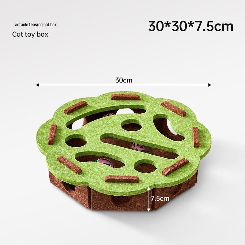 Cat Toy: Interactive Maze Ball with Bell for Stress Relief & Intelligence Training