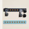 New Wooden Eyeglass Storage Rack Wall Mounted 9 Hooks Sunglasses Organizer Space Saving Multi-Purpose Eyeglass Holder for Office
