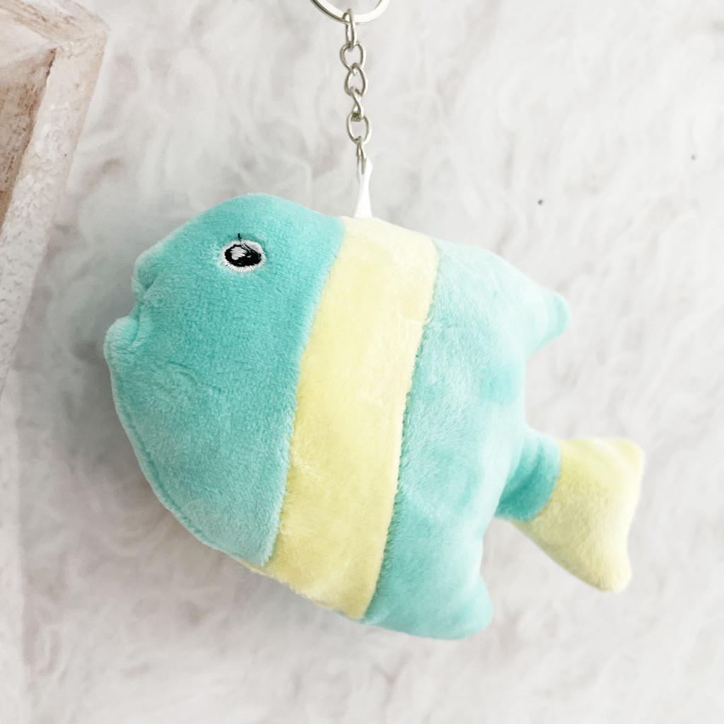 Plush Tropical Fish Keychain With Pp Cotton Filling For Kids And Adults
