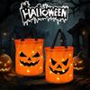 1/3/5 PCS Foldable Pumpkin Candy Bag Trick or Treat Without Candy LED Lights Halloween Decoration Thanksgiving Party Gift Basket
