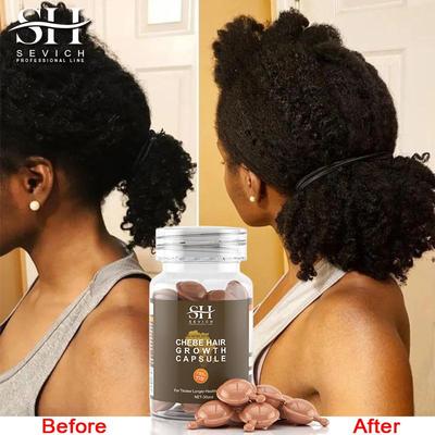 Chebe Fast Hair Growth Capsule Chad 100 % natürliches Haarwachstumsöl Anti-Haarausfall-Behandlungsserum Anti-Haarbruch-Maskenpflege